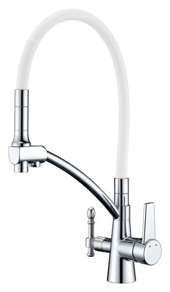 Смеситель для кухни Zorg Sanitary ZR 338-8 YF с гибким изливом Sancos — Оригинал