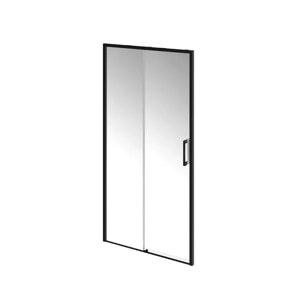 Душевая дверь в нишу KERAMA MARAZZI Lindo LN.100.SD.BLK.M профиль черный матовый, стекло прозрачное Sancos — Оригинал