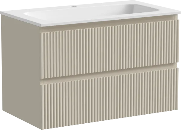 Тумба под раковину Sancos Snob R 80 подвесная Beige soft (капучино), SNR80CE Sancos — Оригинал