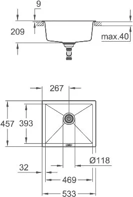 Мойка кухонная Grohe K700U 31654AT0 Sancos — официальный сайт