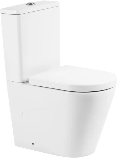 Унитаз-компакт напольный BelBagno Flay-r BB2149CPR BB865SC с микролифтом, безободковый, глянцевый бе Sancos — Оригинал