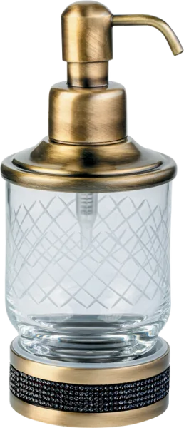 Дозатор Boheme Royal Cristal Black Br настольный, бронза Sancos — Оригинал