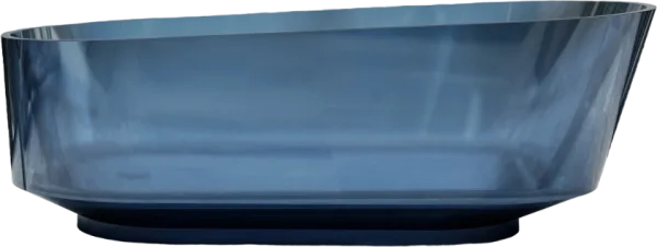 Акриловая ванна Abber Kristall AT9706 Saphir 170x80 см, отдельностоящая, синяя, овальная, с донным к Sancos — Оригинал