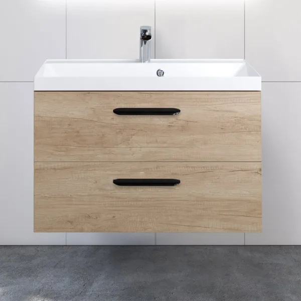 Тумба под раковину без столешницы BelBagno Aurora 80 rovere nebrasca nature Sancos — Оригинал