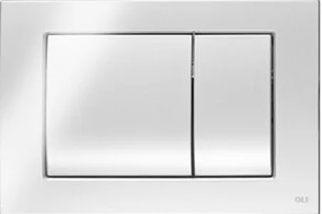 Кнопка смыва OLI Metal dual 656006 хром матовый, антивандальная Sancos — Оригинал