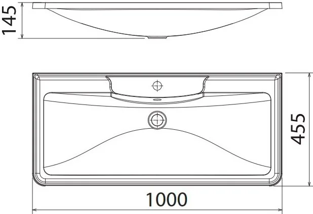 Мебельная раковина BelBagno BB1000/455-LV-MR-ALR Sancos — официальный сайт