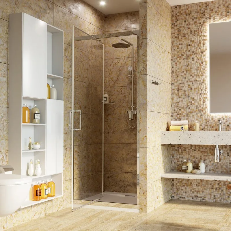 Душевая дверь в нишу Wasserkraft Salm 27I04 90 см Sancos — официальный сайт
