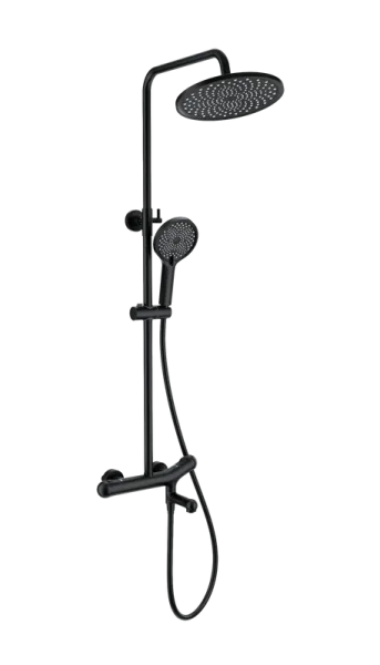 Душевая стойка Wonzon & Woghand T-1000 WW-B3057-A-MB, матовая черная Sancos — Оригинал