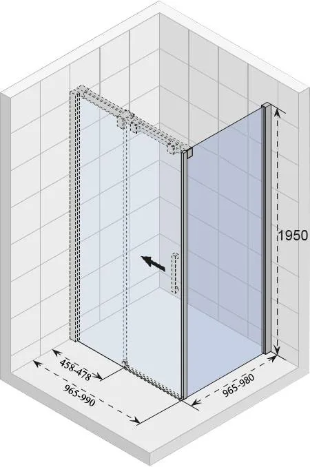 Душевой уголок Riho Ocean O203 100x100, L Sancos — официальный сайт