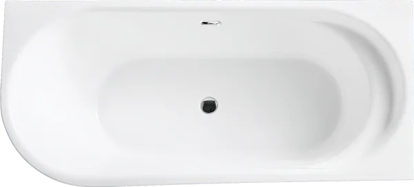 Акриловая ванна BelBagno BB410-1500-780-R без опоры 150x80 см, правая, пристенная, белая, со сливом- Sancos — Оригинал