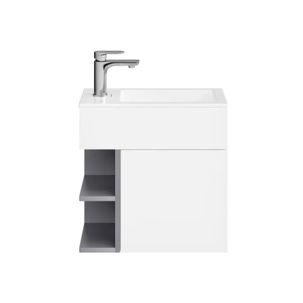 Тумба под раковину без столешницы KERAMA MARAZZI Lato GEOMETRICA 50 подвесная, утренний серый матовы Sancos — Оригинал