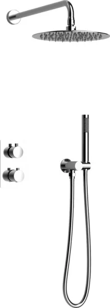 Душевой комплект AltroBagno Unione 040407 Cr, С ВНУТРЕННЕЙ ЧАСТЬЮ, хром Sancos — Оригинал