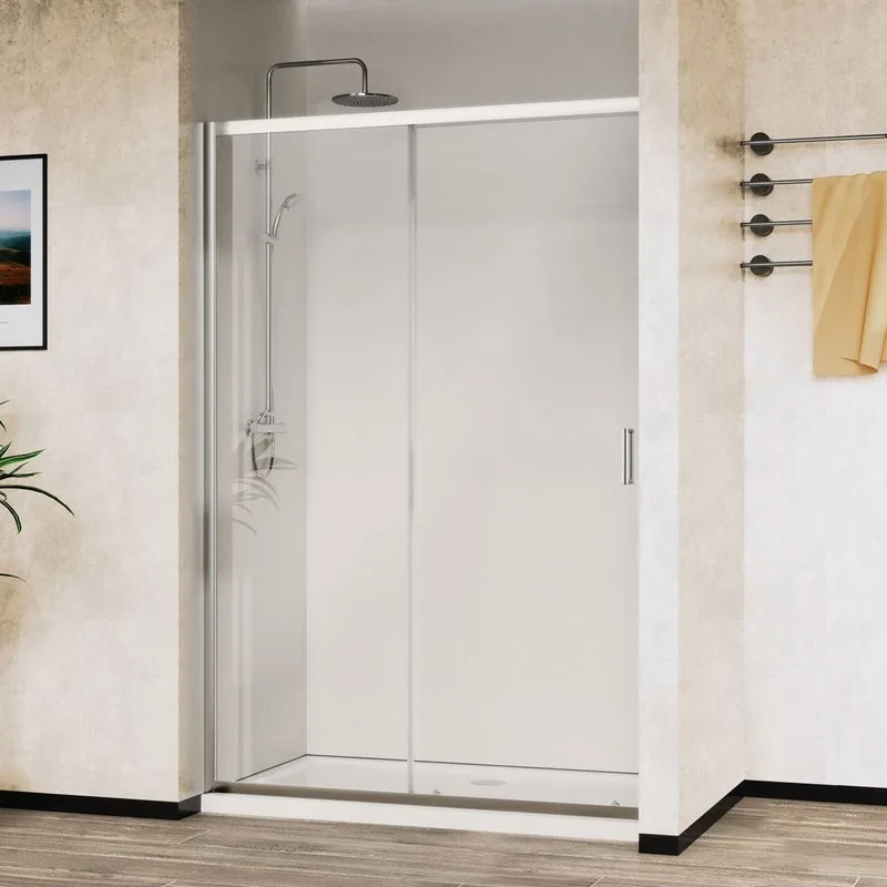 Душевая дверь в нишу Vincea City VDS-5CT100CL 100 см, стекло прозрачное, хром Sancos — официальный сайт