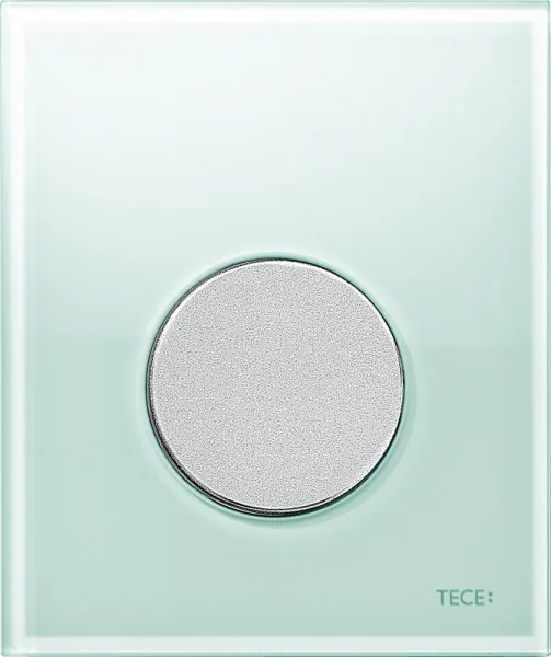 Кнопка смыва TECE Loop Urinal 9242652 зеленое стекло, кнопка хром матовый Sancos — Оригинал