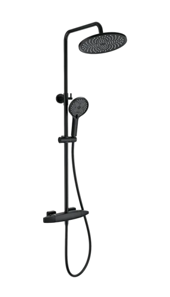 Душевая стойка Wonzon & Woghand NEO WW-B3035-A1-MB, матовая черная Sancos — Оригинал