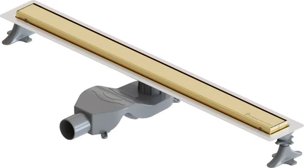 Душевой трап (лоток) Boheme Premium Linear 80 см, золото Sancos — Оригинал