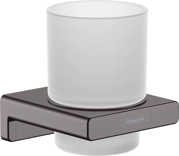 Стакан Hansgrohe AddStoris 41749340 шлифованный черный хром Sancos — Оригинал