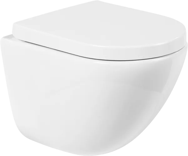 Унитаз подвесной BelBagno Amanda BB051CHR BB105SC с микролифтом, безободковый Sancos — Оригинал