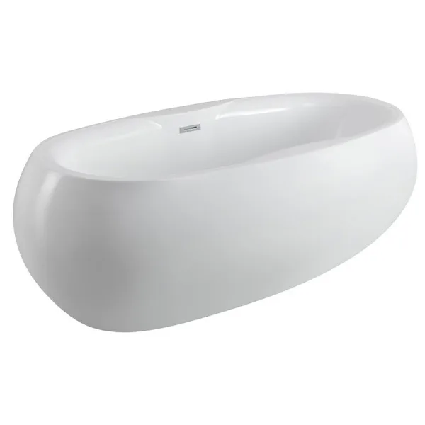 Акриловая ванна BelBagno BB502-1800-900 180x95 см, отдельностоящая, белая, овальная, на ножках Sancos — Оригинал