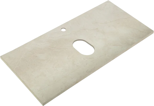 Столешница в ванную под раковину BelBagno KEP-100-MCO marmo crema opaco Sancos — Оригинал
