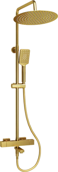 Душевая стойка Wasserkraft Aisch A199.262.201.BG Thermo, с термостатом, золото Sancos — Оригинал