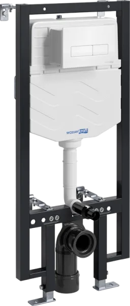 Система инсталляции для унитазов Wasserkraft Vils 56TLT.010.ME.WH03, с кнопкой смыва белой Sancos — Оригинал