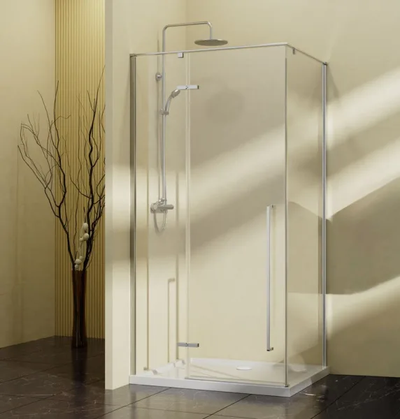 Душевой уголок Vincea Slim-N VSR-5SN9010CL 100х90, профиль хром, стекло прозрачное Sancos — Оригинал