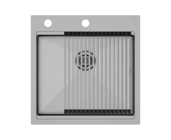 Мойка кухонная Paulmark Kroner PM705151-BS, брашированная сталь Sancos — Оригинал