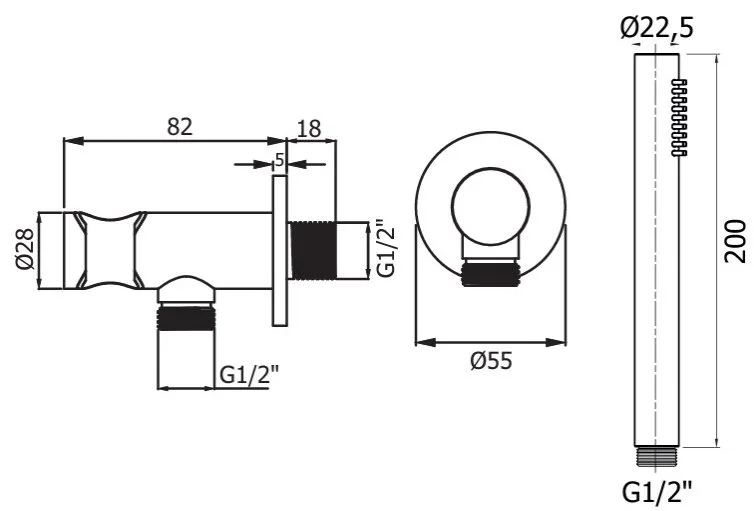 Душевой гарнитур Plumberia Selection Shower HST3018OB, брашированное золото Sancos — официальный сайт