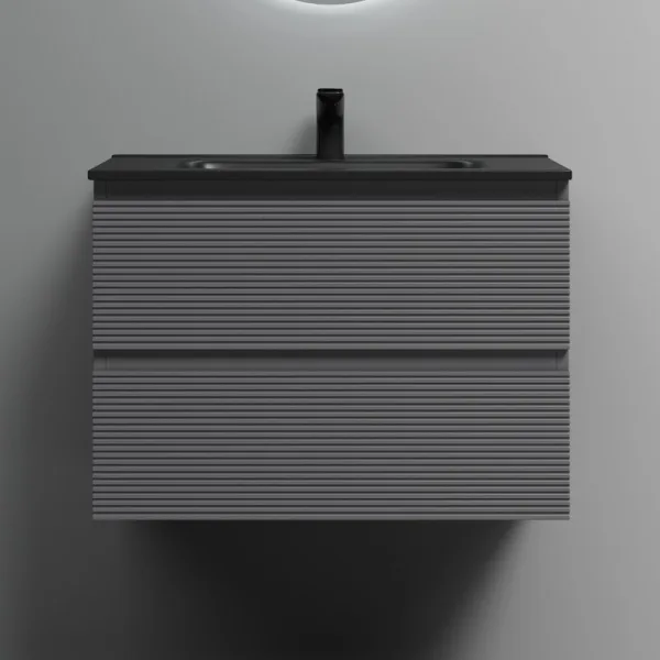 Тумба с раковиной Sancos Folk 70 grey soft, раковина CN7007MB Sancos — Оригинал