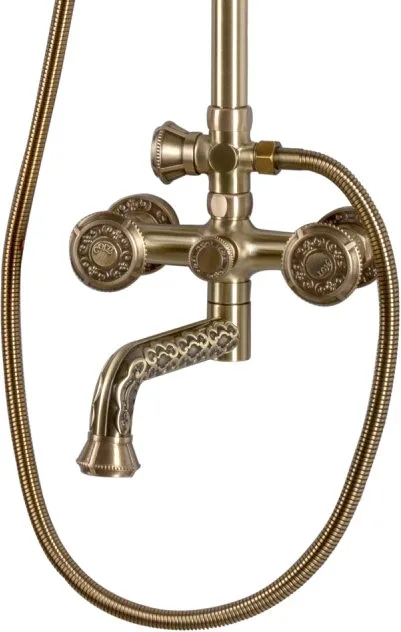 Душевая стойка Bronze de Luxe Royal 10121PF, бронза Sancos — официальный сайт