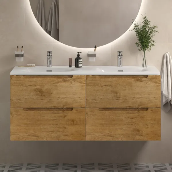 Тумба под раковину без столешницы BelBagno Etna 120 для двоих, rovere nature Sancos — Оригинал