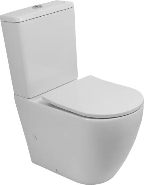 Унитаз-компакт напольный BelBagno Sfera-r BB2141CP-TOR BB2031SC с микролифтом, безободковый, белый Sancos — Оригинал