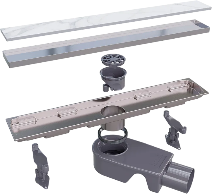 Душевой трап (лоток) RGW Shower Drain SDR-22 40 см, хром Sancos — официальный сайт