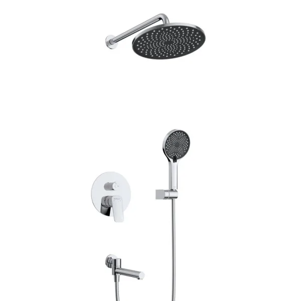 Душевой комплект BelBagno Marino VDSET-CRM, С ВНУТРЕННЕЙ ЧАСТЬЮ, хром Sancos — Оригинал