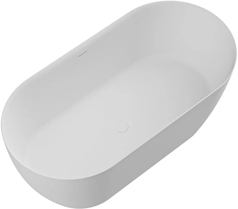 Ванна из искусственного камня Cezares Relax Solid Surface 150x75 см, отдельностоящая, матовая белая, Sancos — официальный сайт