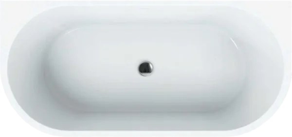 Акриловая ванна BelBagno BB108-170-80 без опоры 170x80 см, пристенная, белая, овальная, со сливом-пе Sancos — Оригинал