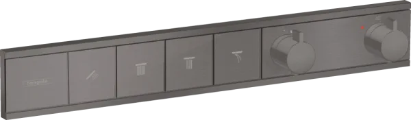 Термостатический смеситель встраиваемый Hansgrohe RainSelect 15382340, для душа, шлифованный черный  Sancos — Оригинал