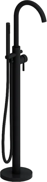 Напольный смеситель для ванны с душем Damixa Scandinavian Pure 365000300, матовый черный Sancos — Оригинал