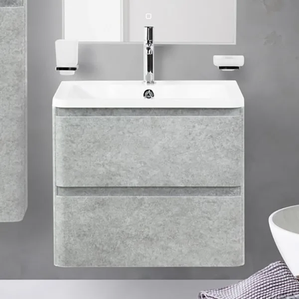 Тумба под раковину без столешницы BelBagno Albano 70 подвесная, cemento verona grigio Sancos — Оригинал