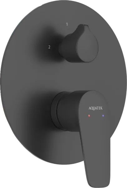 Встраиваемый смеситель AQUATEK Бетта AQ1146MB С ВНУТРЕННЕЙ ЧАСТЬЮ, матовый черный Sancos — Оригинал
