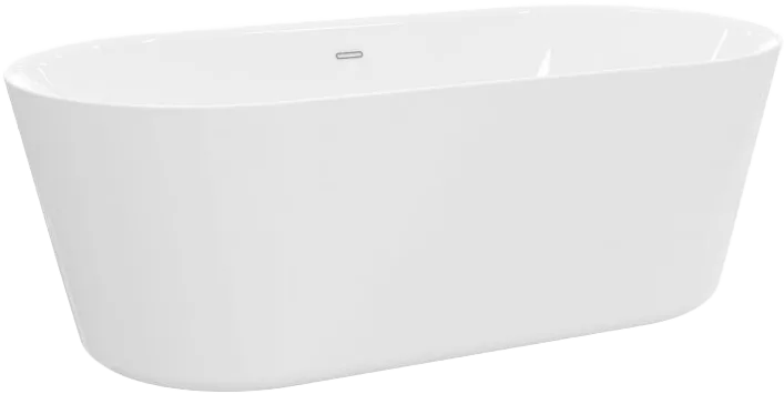 Акриловая ванна BelBagno BB306-1485 150x80 см, отдельностоящая, белая, овальная, с каркасом Sancos — официальный сайт