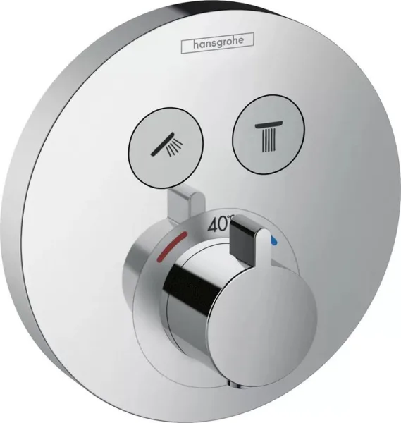 Термостатический смеситель встраиваемый Hansgrohe ShowerSelect S 15743000, для душа Sancos — Оригинал