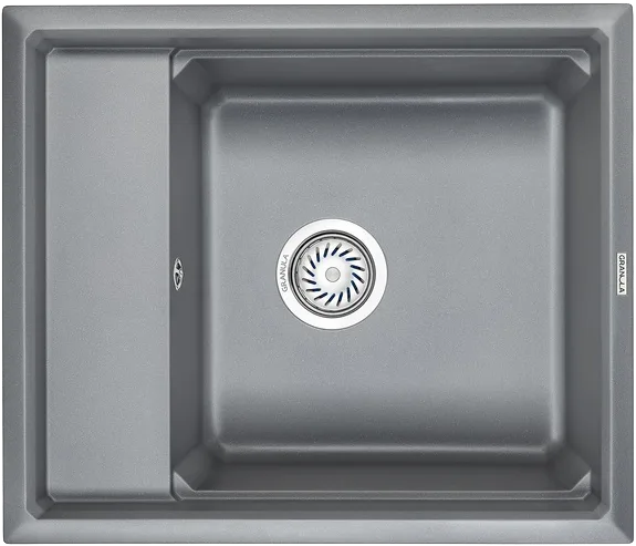 Мойка кухонная Granula Kitchen Space 6004, алюминиум Sancos — Оригинал