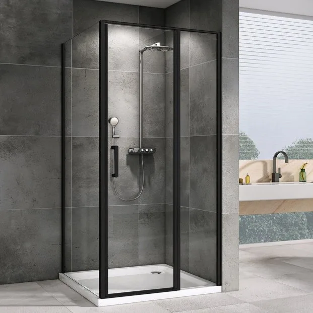 Душевой уголок Abber Sonnenstrand AG04100BS-S70B 100x70, профиль черный, стекло прозрачное Sancos — официальный сайт