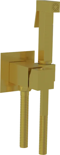 Гигиенический душ RGW Shower Panels SP-212Gb со смесителем, С ВНУТРЕННЕЙ ЧАСТЬЮ, золото Sancos — Оригинал