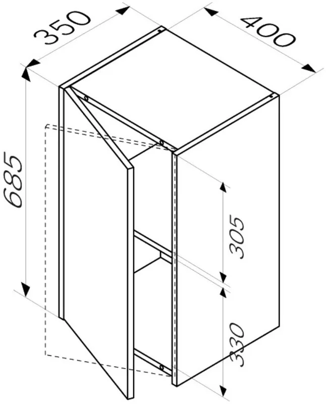 Шкаф AM.PM Func M8FCH0402WM 40х70 см, белый матовый, универсальный Sancos — официальный сайт