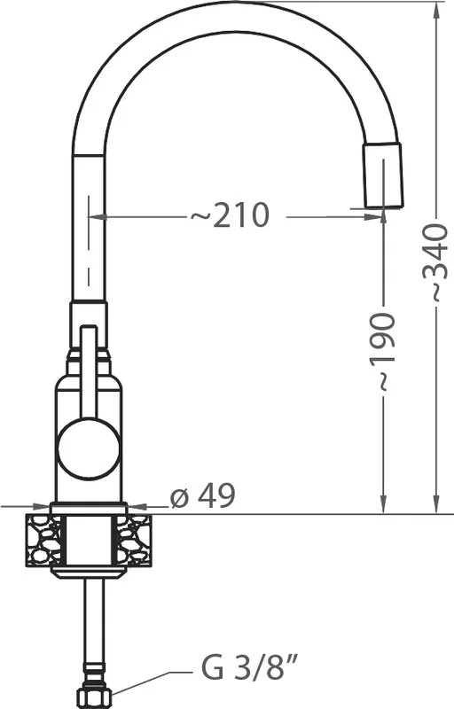 Смеситель для кухни Alveus Flexa 1147019 белый Sancos — официальный сайт