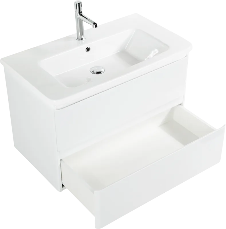 Тумба под раковину без столешницы BelBagno Albano-Cer 80 подвесная, bianco lucido Sancos — официальный сайт