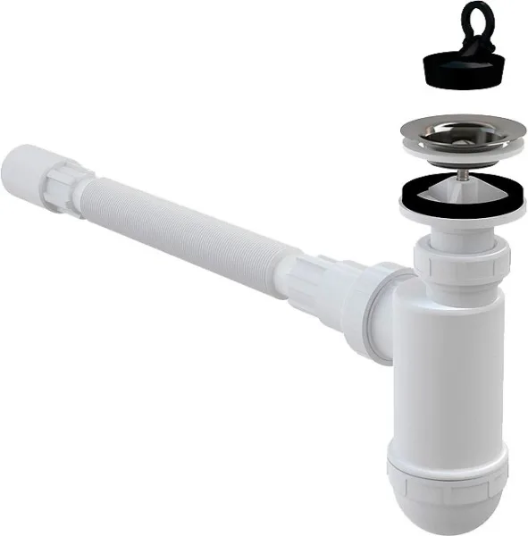 Сифон для раковины AlcaPlast A41+A710 Sancos — Оригинал